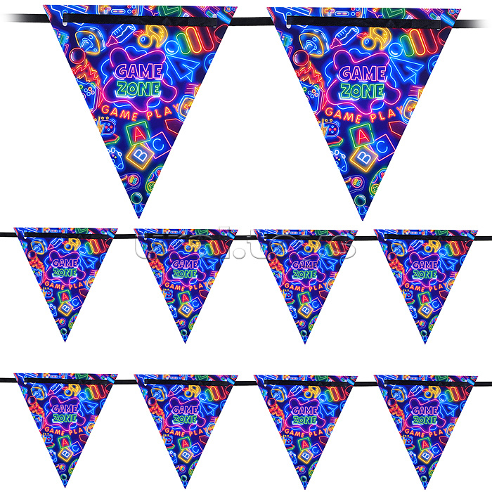 Флажки-растяжка "Game zone"
