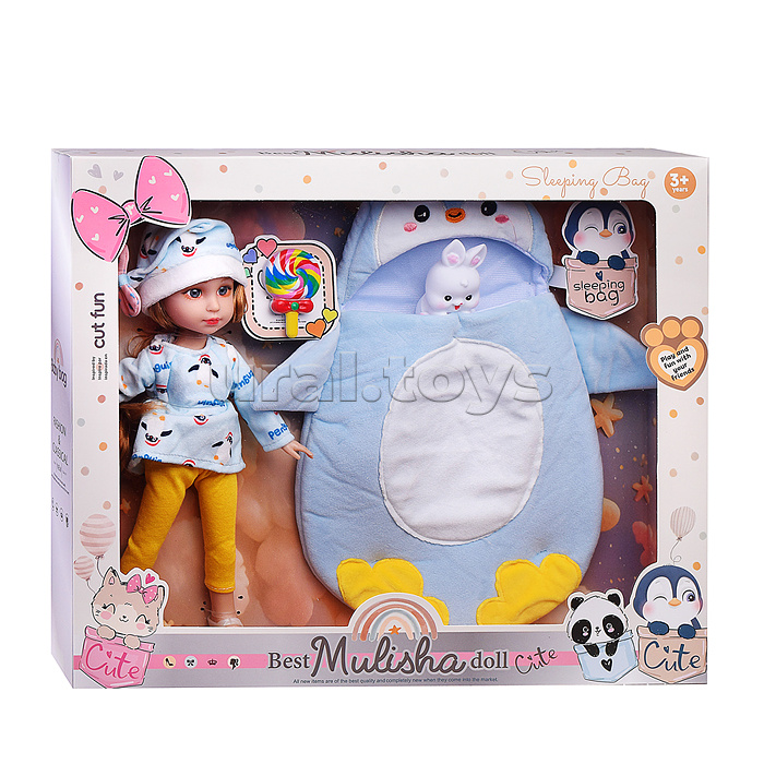 Кукла "София" в костюме пингвина,в  коробке