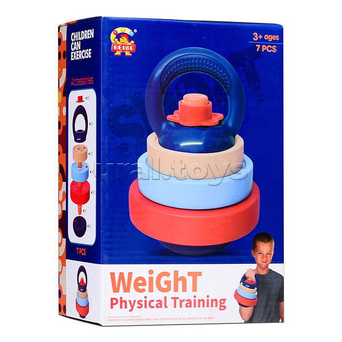 Детская гиря "Самый сильный" в коробке