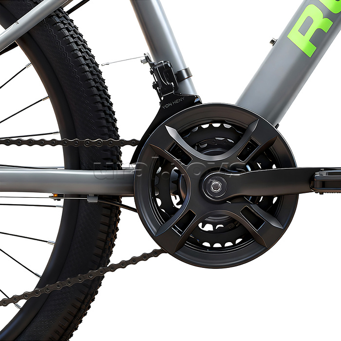 Велосипед 24" Rocket MP-400, цвет серый/зеленый, размер 13"