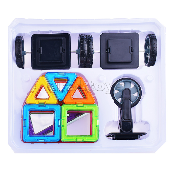 Конструктор магнитный "Цветные магниты" 25 дет., в коробке