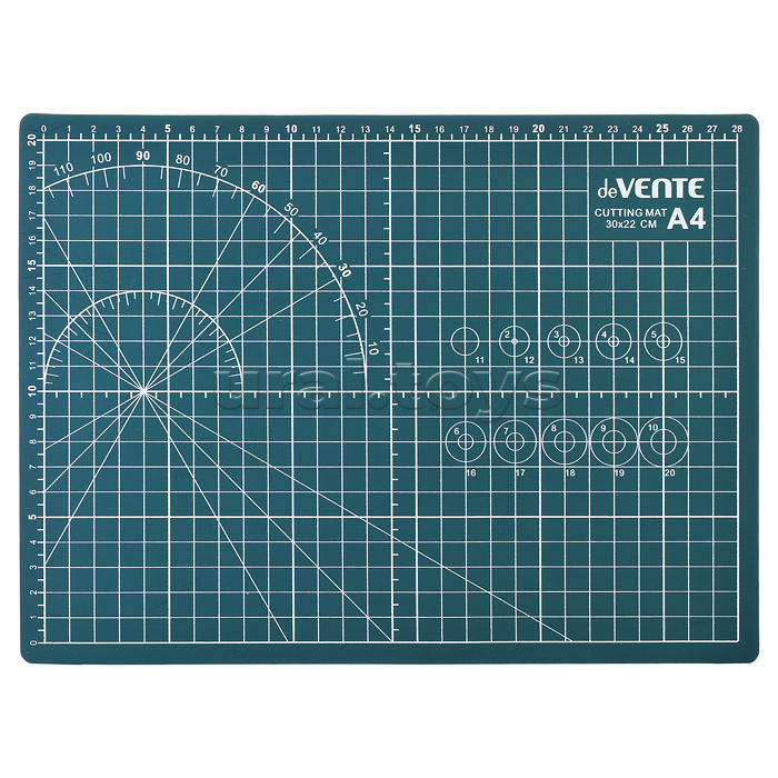 Коврик для резки A4 (30x22,5 см) непрорезаемый, толщина 3 мм, двухсторонний, трехслойный