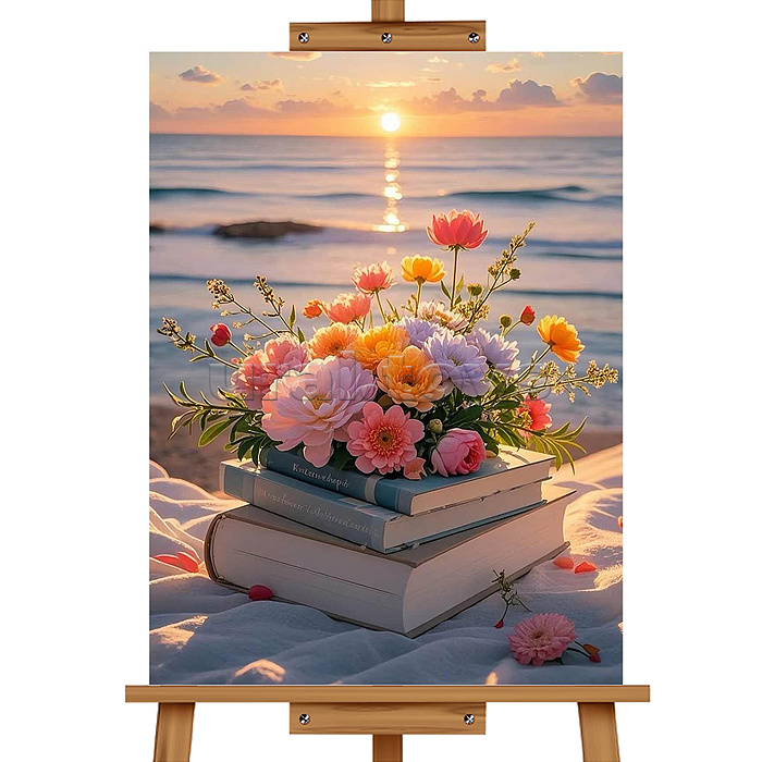 Мозаика алмазная "Вечер с книгой" 30*40 см