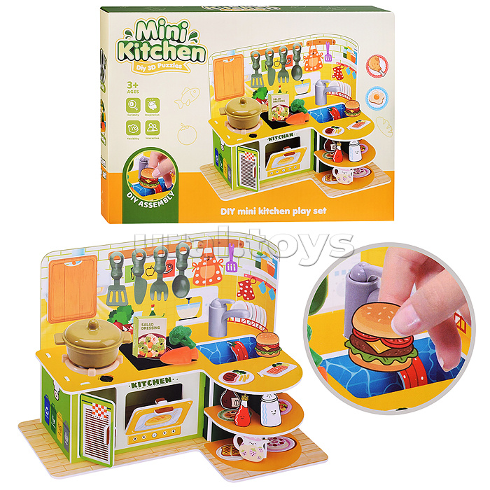 Конструктор "Мини кухня" 3D (42дет.) в коробке