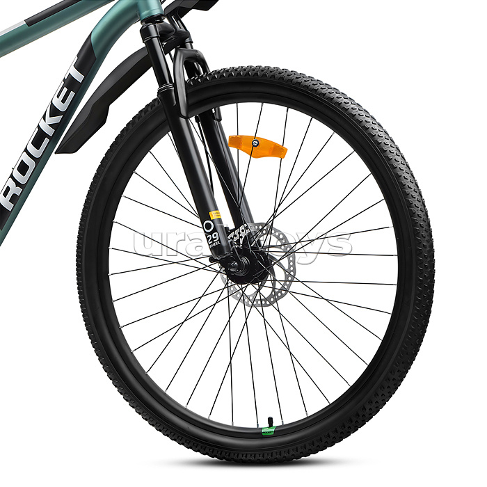 Велосипед 29" Rocket Crater Pro 29, цвет зеленый, размер 17,5"