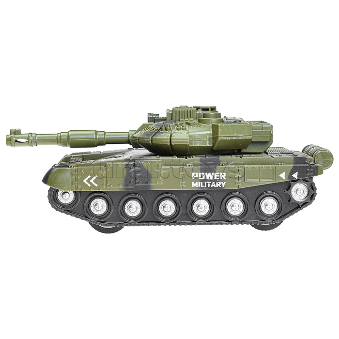 Автовоз "Военный" с танком, 1:16 (свет, звук) на батарейках, в коробке (зеленый) Автовоз "Военный" с танком, 1:16 (свет, звук) на батарейках, в коробке (зеленый)
