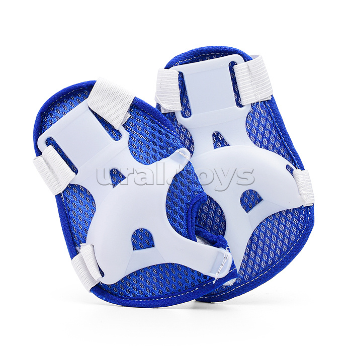 Комплект детской защиты для катания (цвет бело/синий)