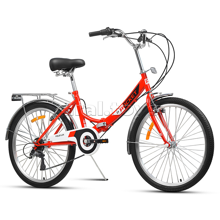 Велосипед 24" Rocket City Fold S 24, цвет красный, размер 16"