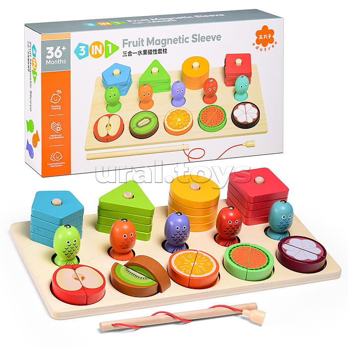 Игра развивающая "Фруктовая рыбалка"