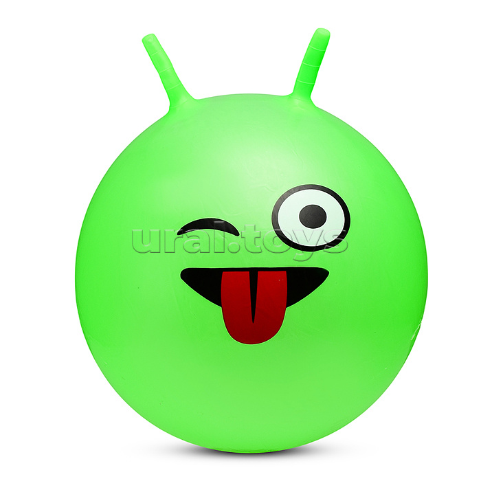 Мяч с рожками 55 см "Рожица"