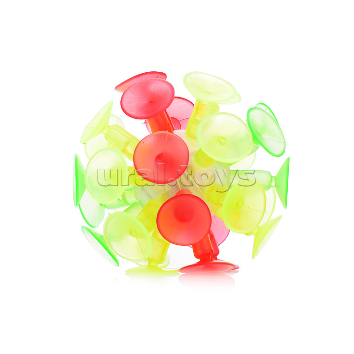 Набор "Поймай мяч" "Тарелка цветная со светящимся шариком" в пакете