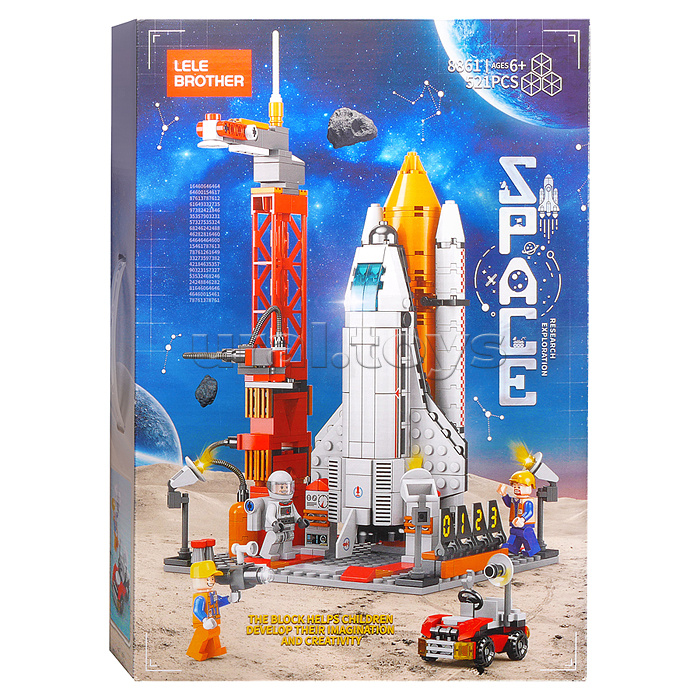 Конструктор "Космический корабль" (521 дет.) в коробке