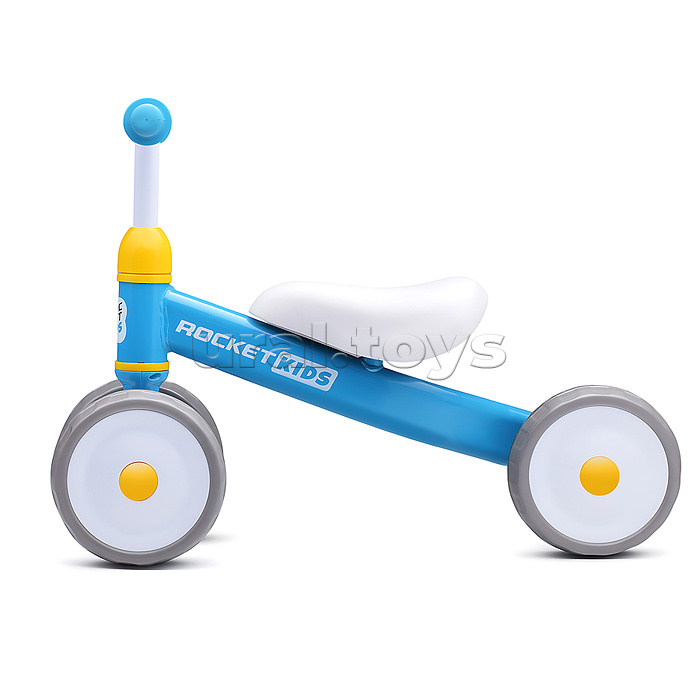 Беговел трехколесный Rocket 134-BL, колеса EVA, цвет синий