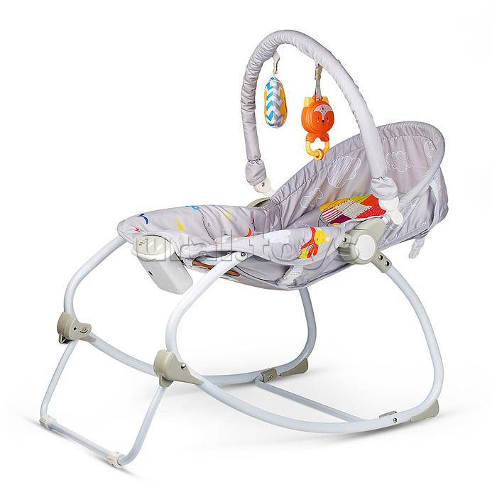 Шезлонг детский "Морской" музыка, вибрация, в коробке