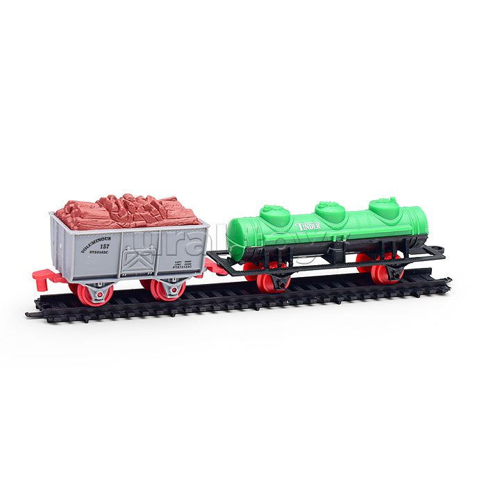 Железная дорога "Ретро-поезд" на батарейках, в коробке