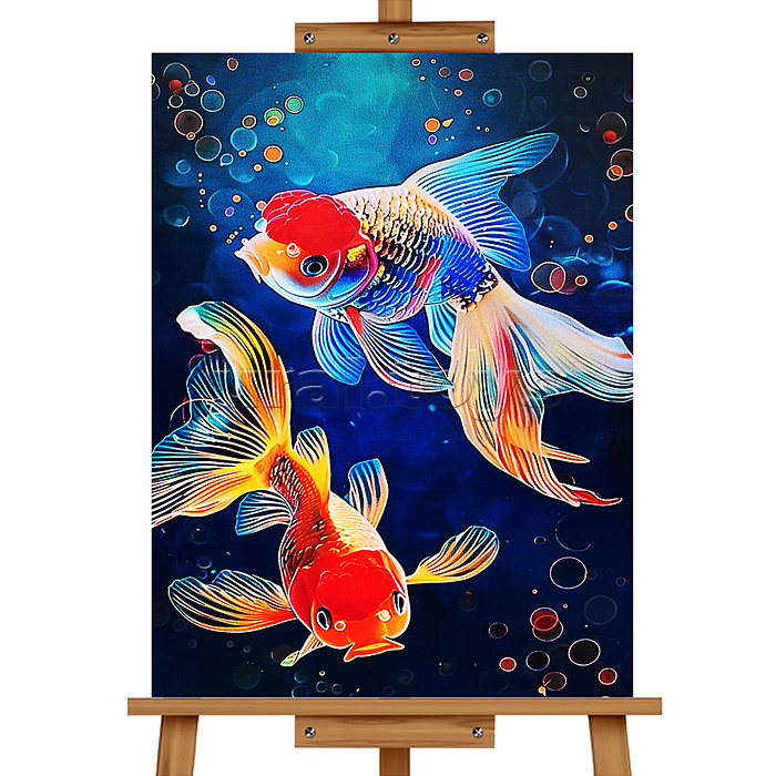 Мозаика алмазная "Сказочные рыбки" 30*40 см