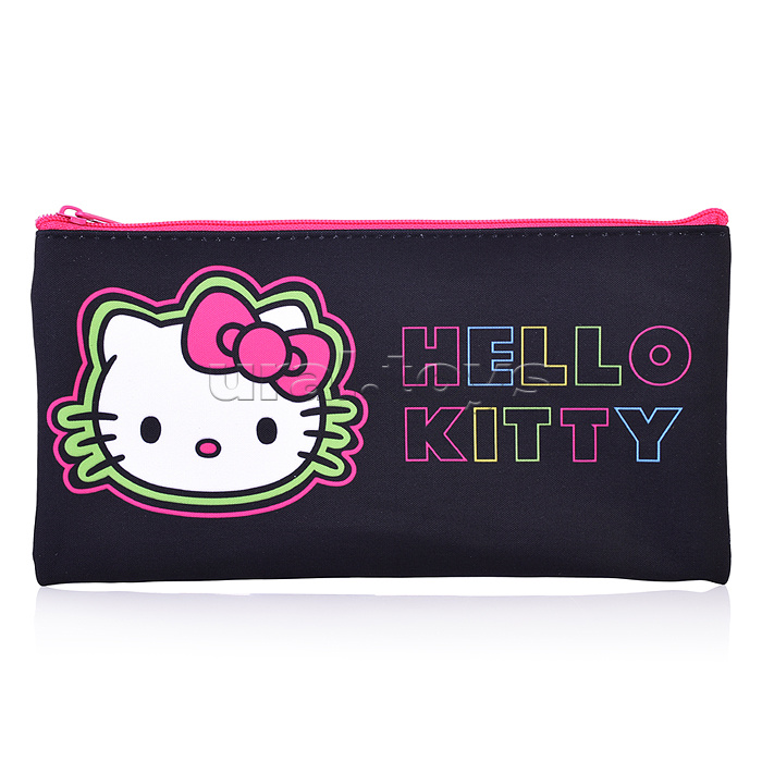 Пенал плоский "Hello Kitty Neon" Размер: 20,5*10,8 см. Изготовлен из полиэстера, 210 ден. Имеется одно основное отделение на молнии.