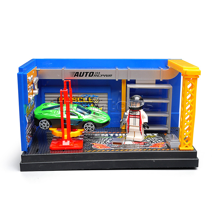 Игровой набор "Автосервис" в коробке