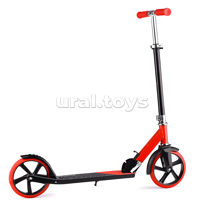 Самокат 2-х кол., красный, колёса PU/200 мм., ABEC 7, в коробке