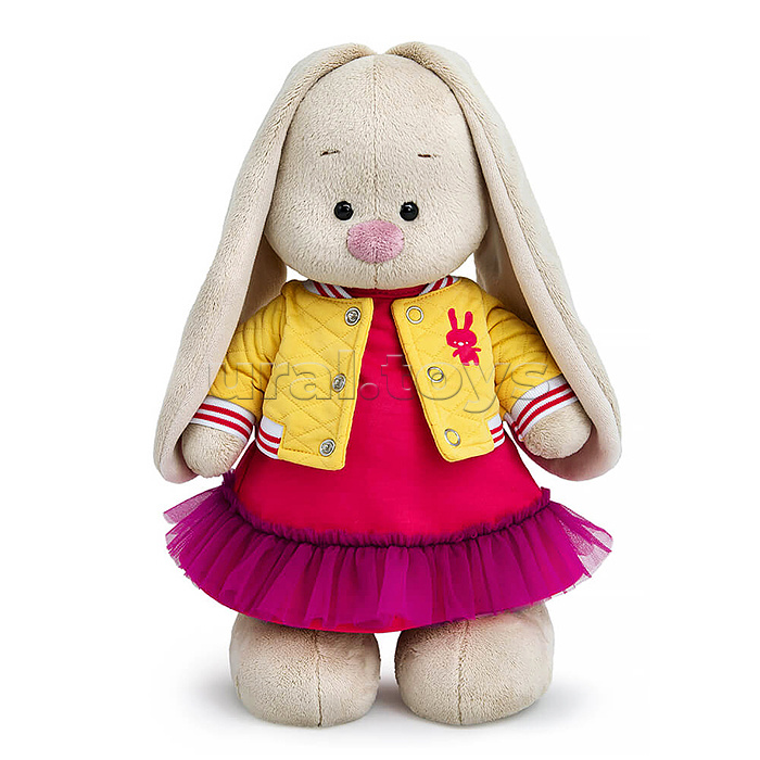 Зайка Ми в бомбере и платье с оборкой (малый)