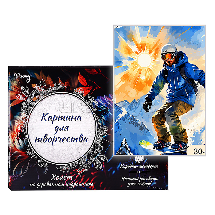 Картина по номерам 30х40 "Горный адреналин" (16 цветов)
