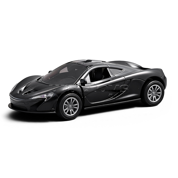 Чёрная инерционная машинка вид А die-cast , 1:32