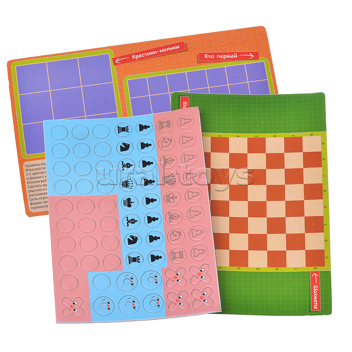 Игры магнитные дорожные (шахматы, шашки, кто первый, крестики-нолики) европодвес