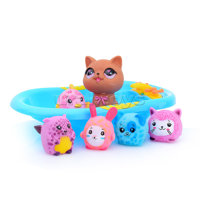 Набор для купания "Кошечка с друзьями" в пакете