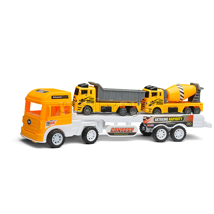 Автовоз "Стройка" с техникой, под колпаком