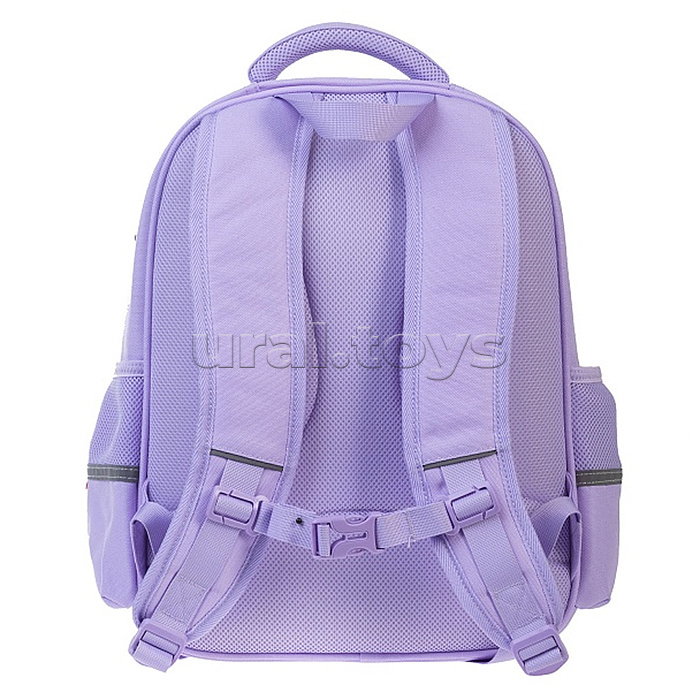 Рюкзак "Лайт. Милый зайчик" 38х29х14,5см полиэстер нагрудная стяжка светоотраж. 2 отделения 3 кармана