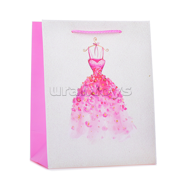 Пакет подарочный "Роскошное платье" 18*23*10