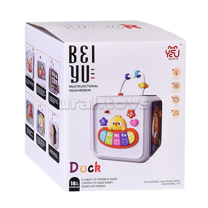 Куб развивающий "Веселые нотки" в коробке