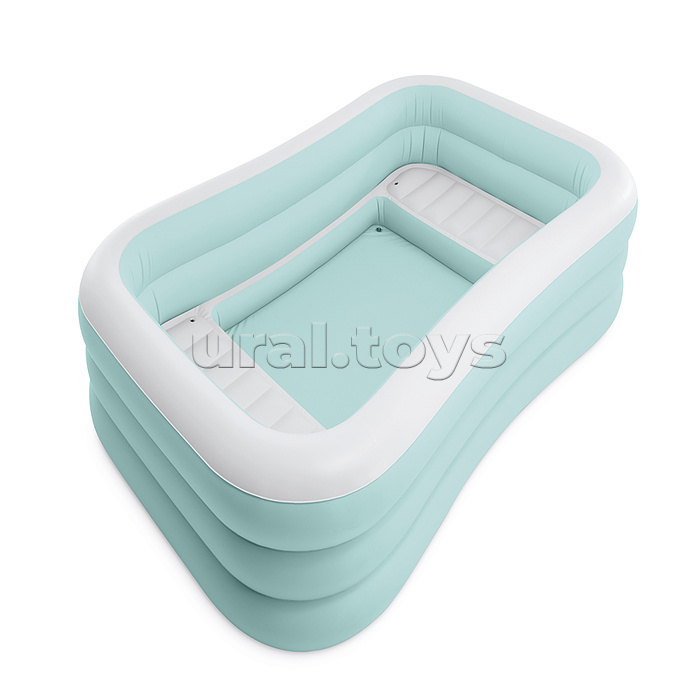 Бассейн надувной семейный "Swim Center" с сиденьями и подстаканниками, 264х165х56см, от 6 лет, 58497NP INTEX