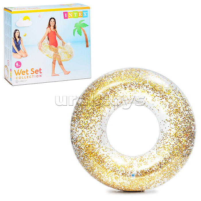 Круг для плавания «Блеск», d=107 см, от 9 лет, цвета МИКС, 56274NP INTEX