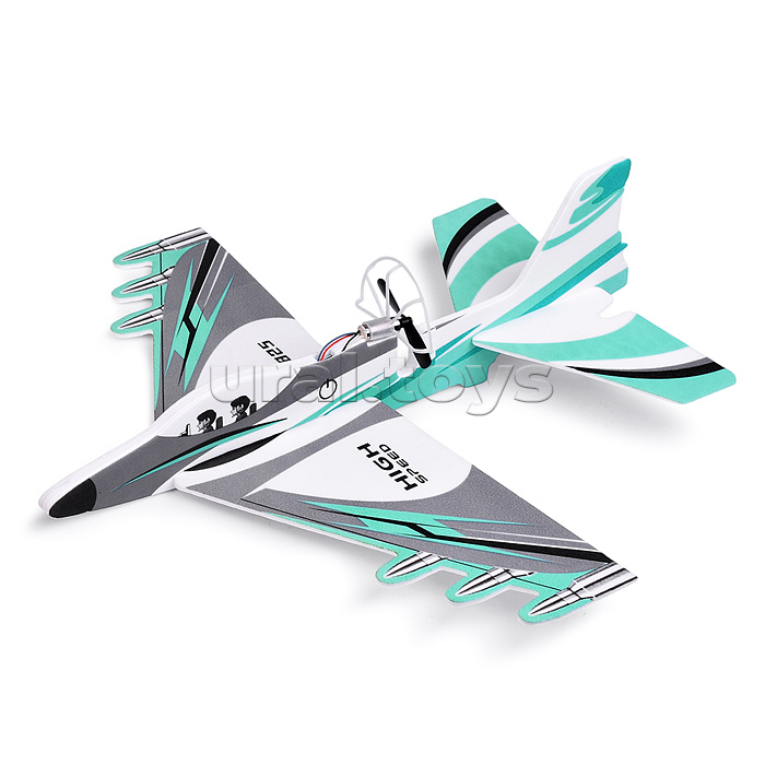 Самолет "Воздушное судно-2" цвет (зеленый), в коробке