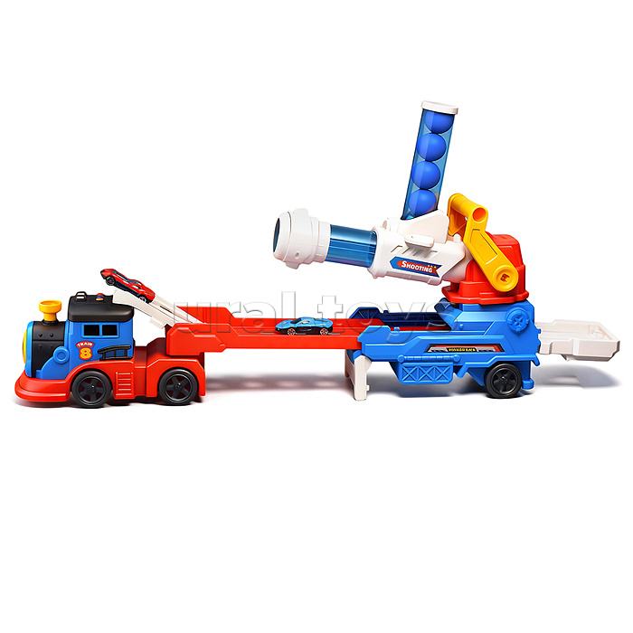 Паровоз с пушкой, в коробке