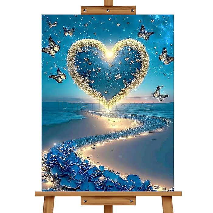 Мозаика алмазная "Сердце" 20*30см.