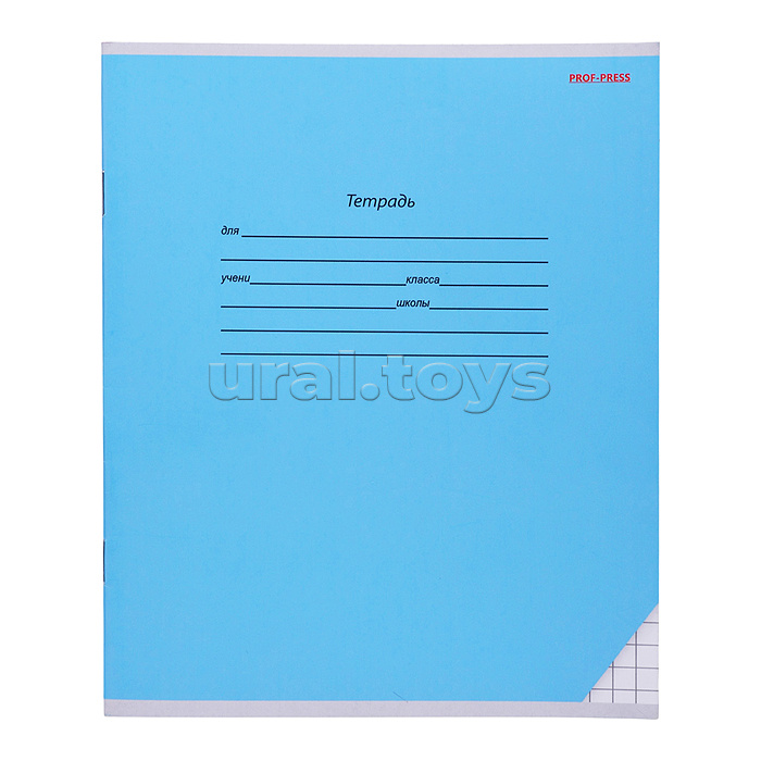 Тетрадь 12л. крупная клетка "Классика" цвет. мелов. обл.