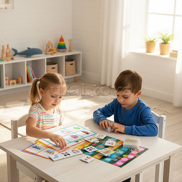 Лото "Половинки"+ игра "Наперегонки"