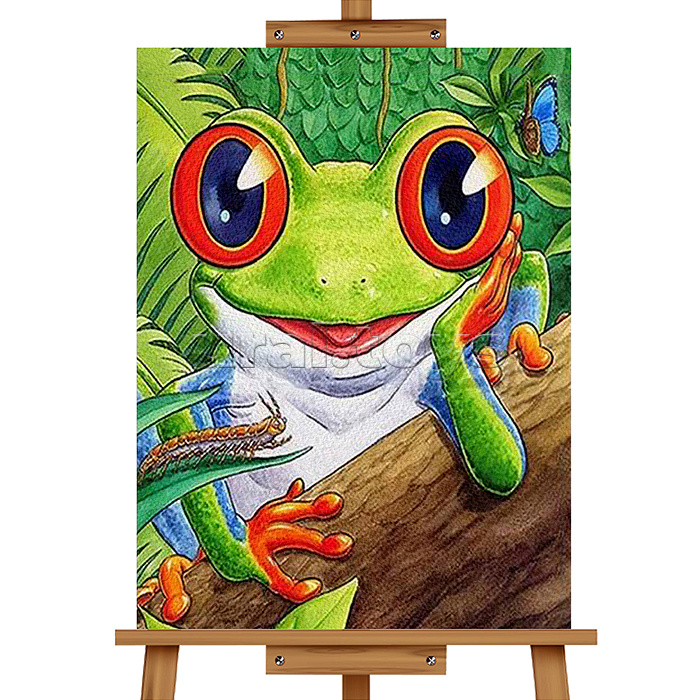 Картина по номерам "Квакушка" 30*20 см.