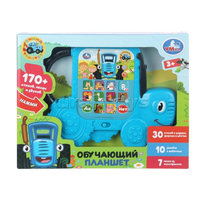 Обучающий планшет 170 стихов,песен и звуков. Синий трактор.