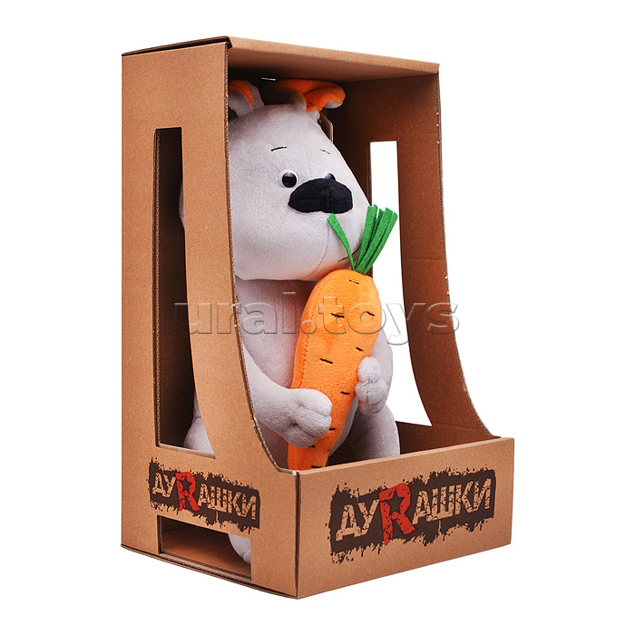 ДуRашки, Заяц и морковка, 24 см, в коробке