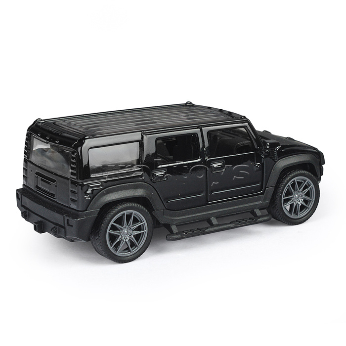 Чёрная инерционная машинка Сафари die-cast,1:32, открывающиеся двери