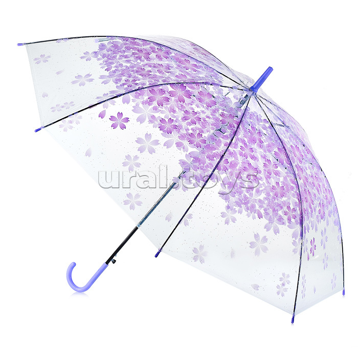 Зонт детский "Красивые цветы" (54см.) фиолетовый