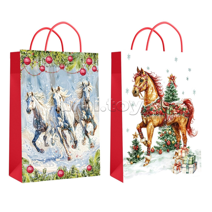 Пакет подарочный "Символ года" ламинированный 33х45х12см, 210гр/м2