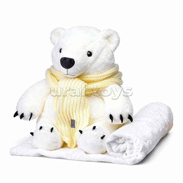 Мягкая игрушка "Медведь" с пледом (110х150)