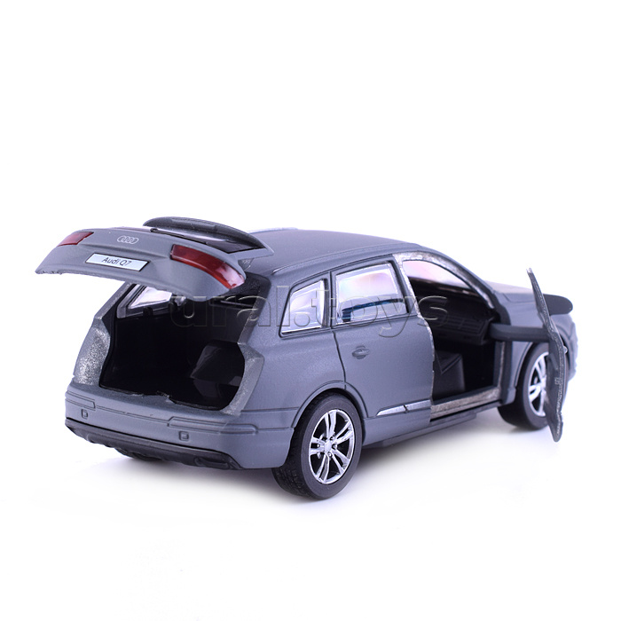 Машина металл AUDI Q7 матовый, 12 см, (двер, багаж, серый)инерц, в коробке Машина металл AUDI Q7 матовый, 12 см, (двер, багаж, серый)инерц, в коробке