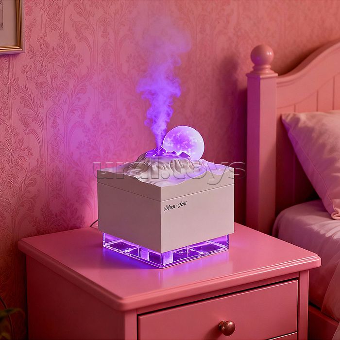 Светильник-увлажнитель "Луна" цвет белый, в коробке