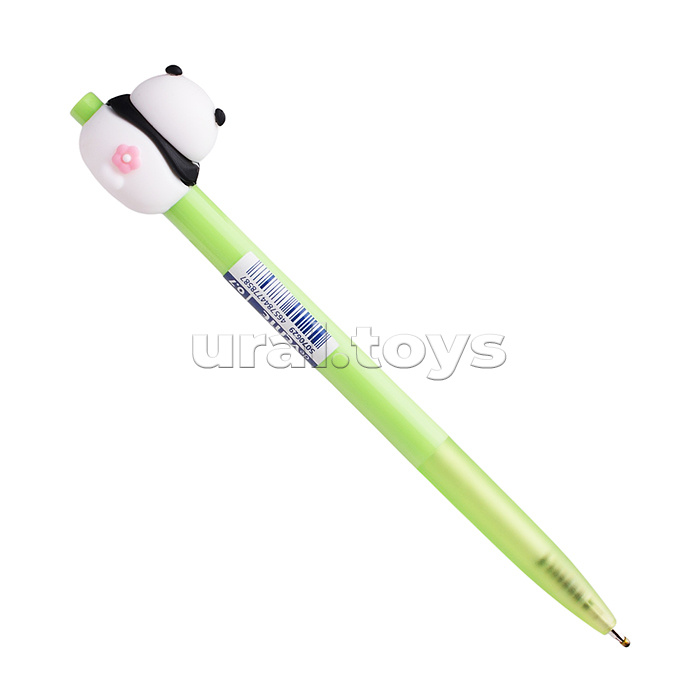 Ручка шариковая автоматическая подарочная "Sweet Panda" с декоративным элементом, d=0,7 мм, ультра гладкое письмо, чернила на масляной основе, сменный стержень, индивидуальная маркировка, в картонном дисплее, синяя