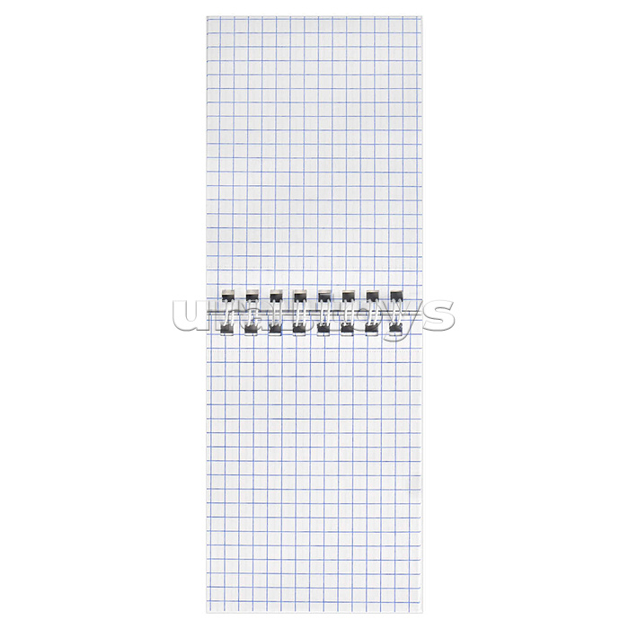 Блокнот 40 л, А7 "Ледяная роза" клетка, гребень
